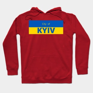 City of Kyiv in Ukraine Flag Hoodie